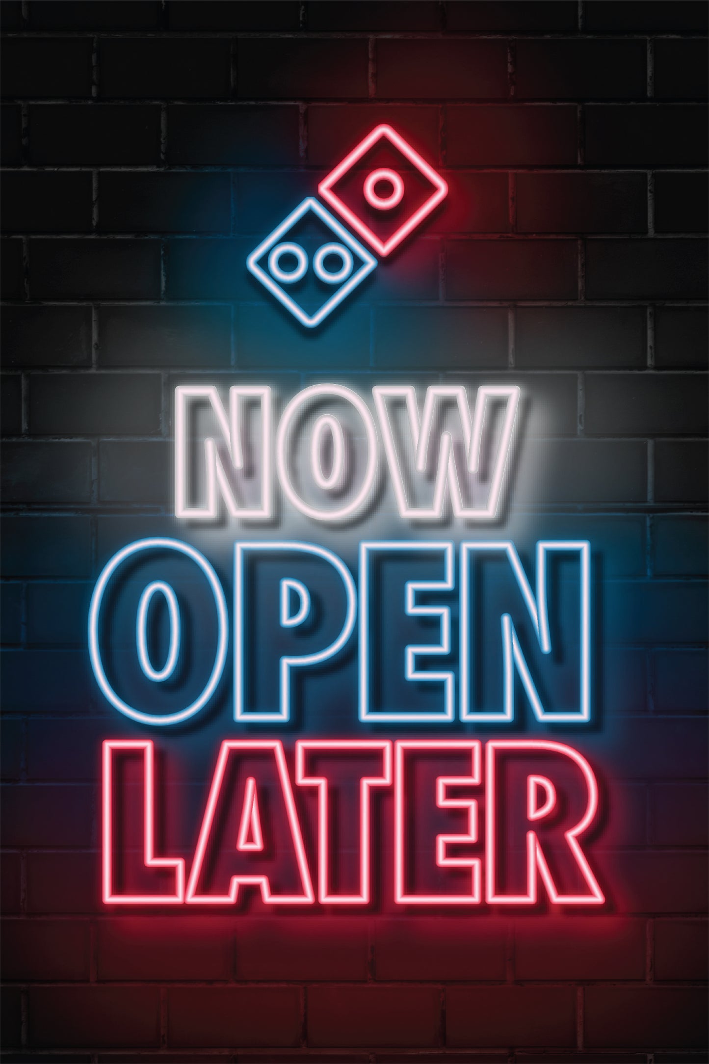 Now Open Later New A-Frame Insert