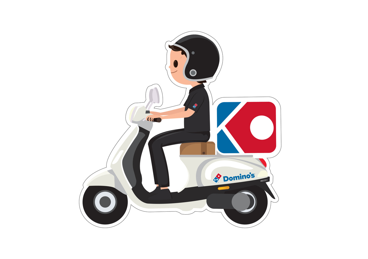 Scooter Dude Bumper Sticker