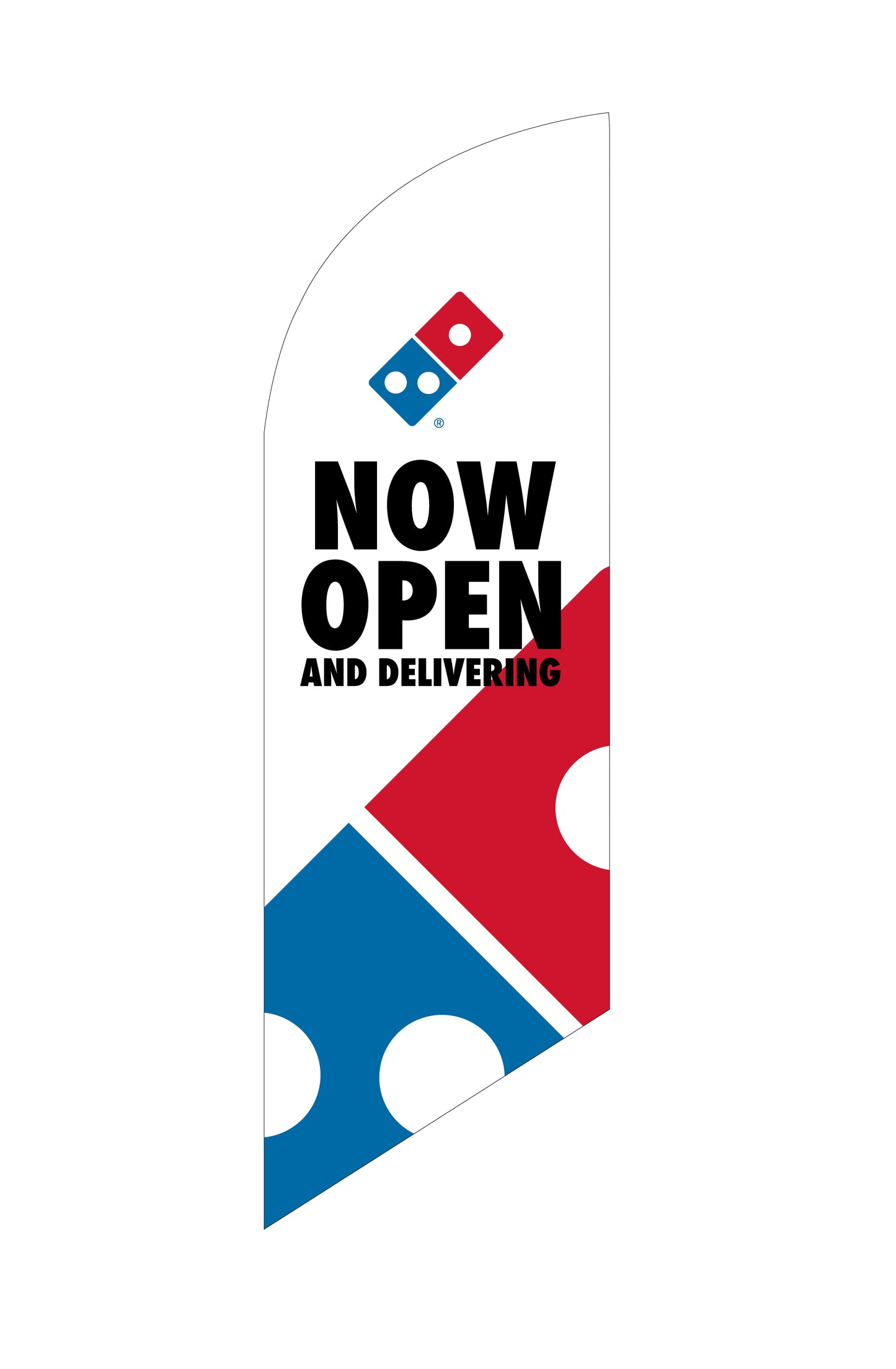 Now Open - Small Feather Flag
