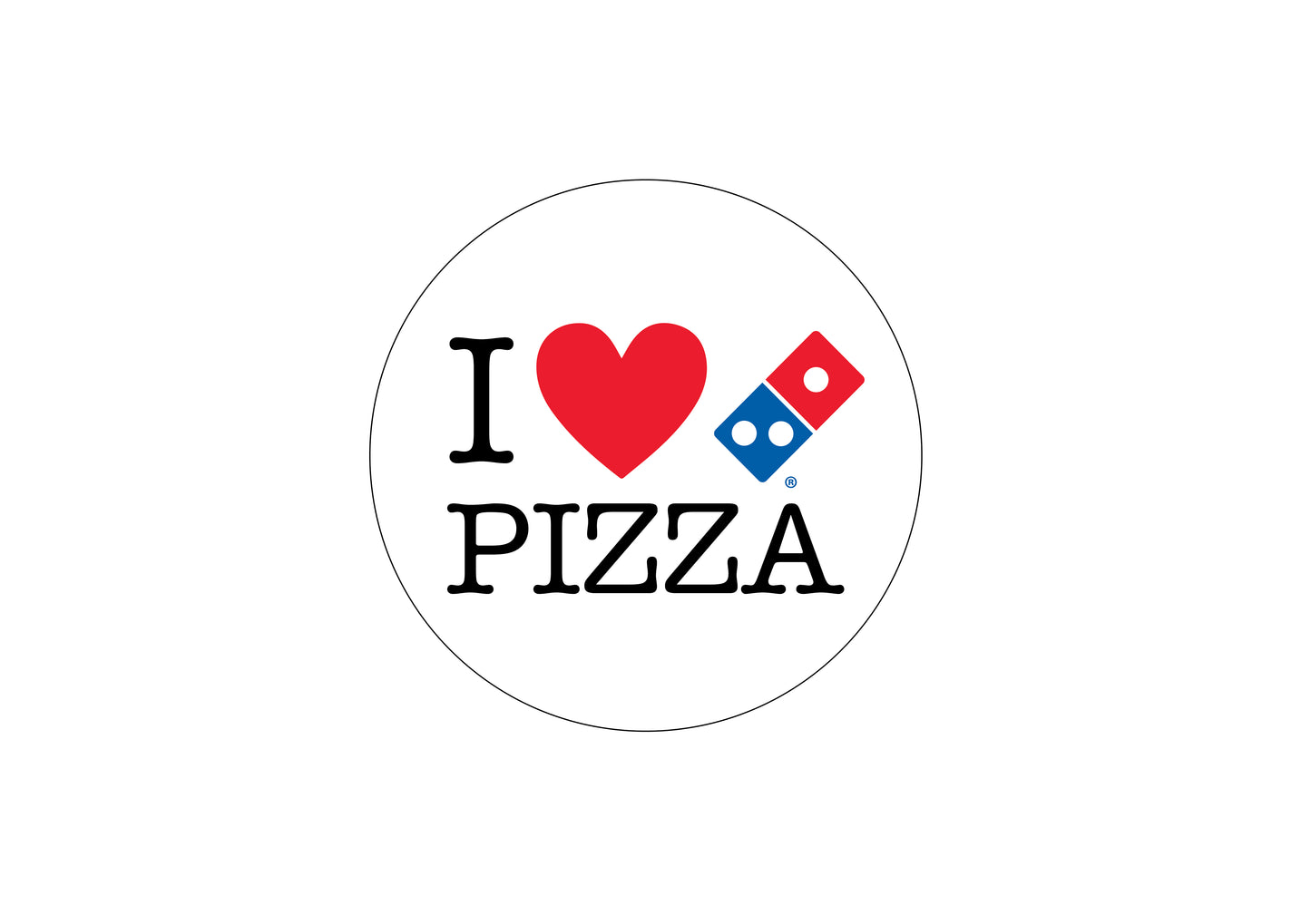 I Heart Pizza Bumper Sticker