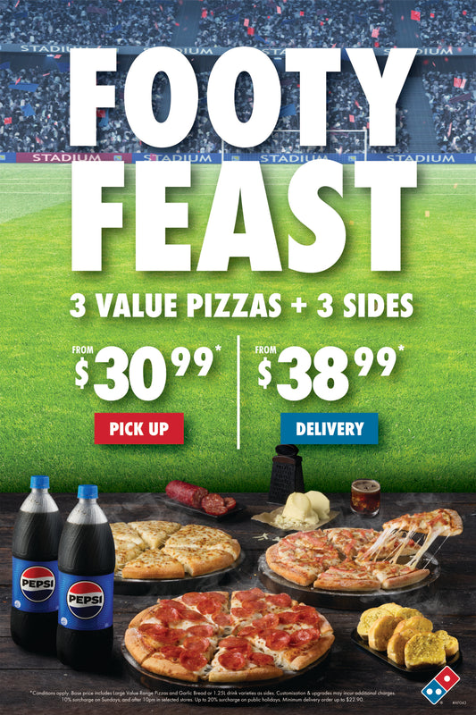 Footy Feast 3+3 A-Frame Insert
