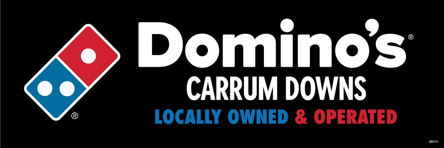 Domino's Store - 2.4x0.8m Banner