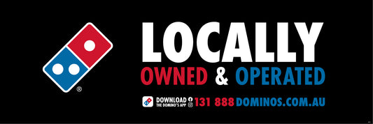 Locally Owned & Operated - 2.4x0.8m Banner