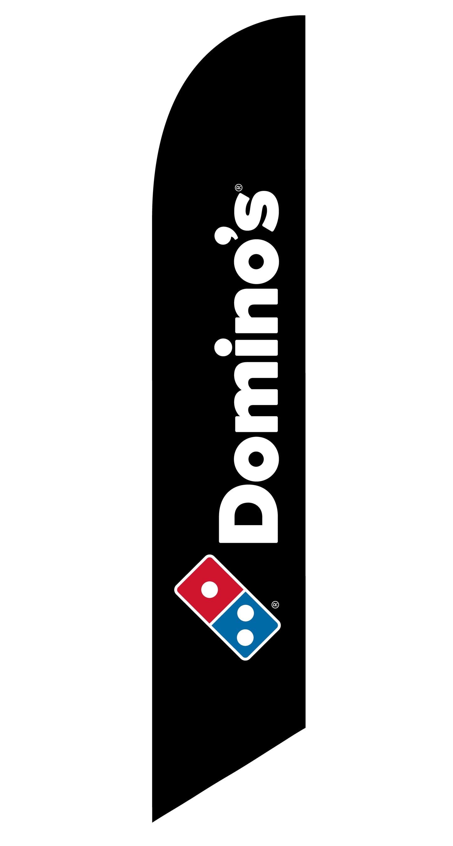 Domino's Black XL Feather Flag