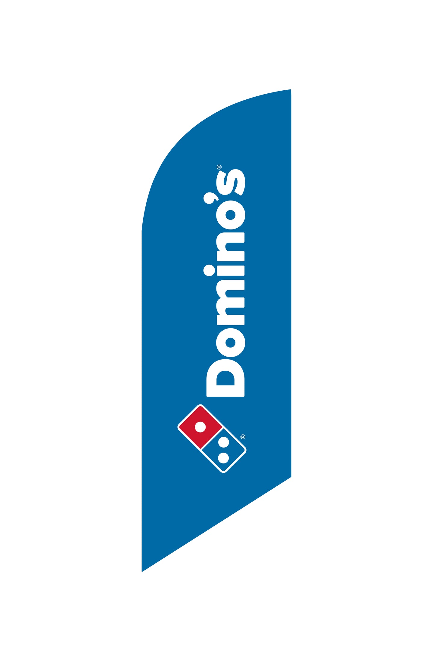 Domino's Blue - Small Feather Flag