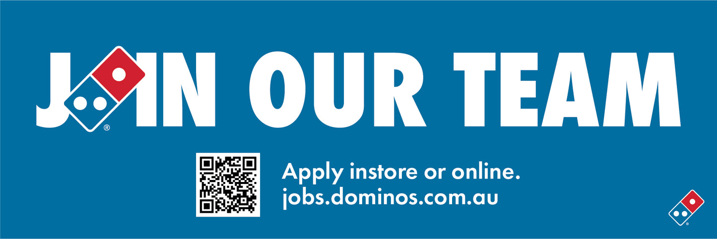 Join Our Team - 2.4M x 0.8M Banner