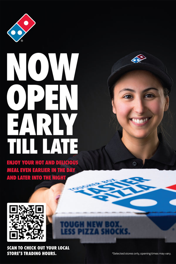 Open Early Electrostatic Window Poster – Lloyd Sign Co