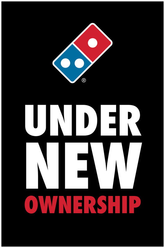 Under New Ownership Electrostatic Window Poster