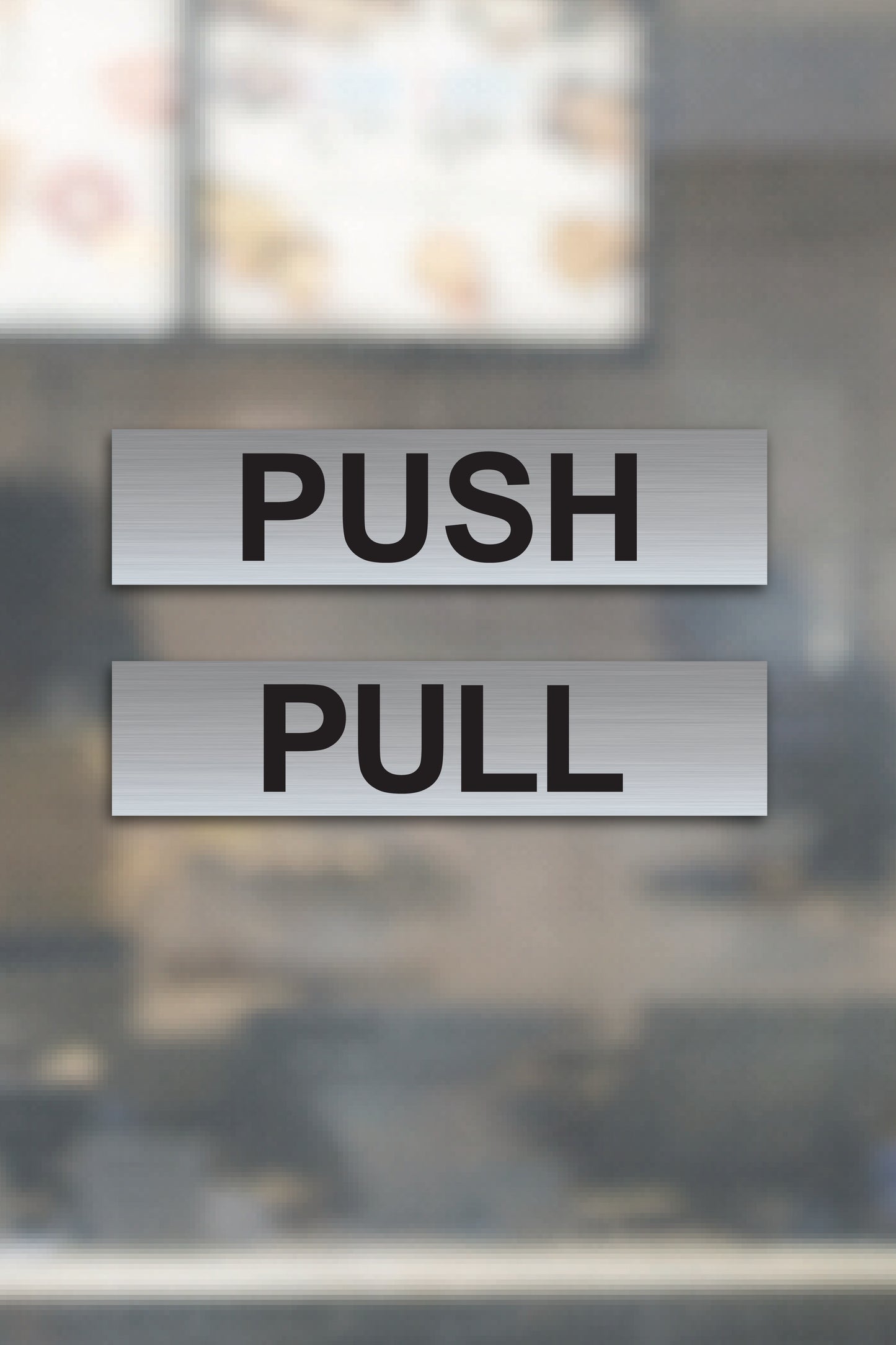 Push / Pull Sticker